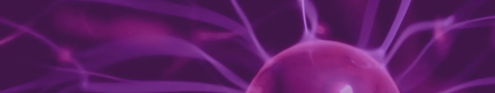 Physical Science & Math picture of part of a purple ball of plasma.